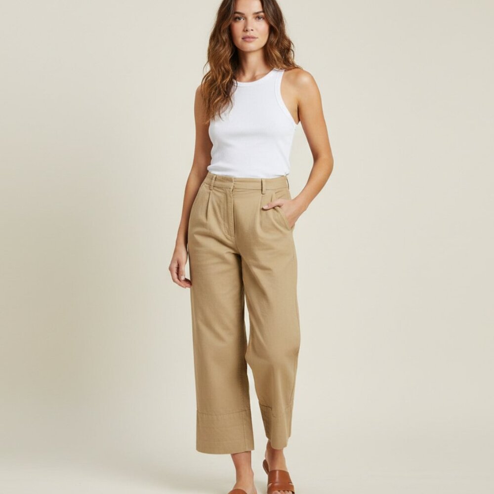 Aritzia Wilfred Allant Linen Pants